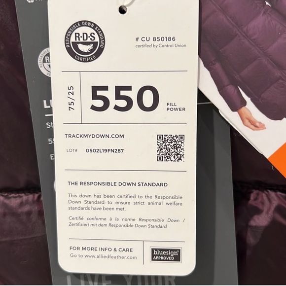 EDDIE BAUER Luna Peak Women’s Down Coat Sz XXL Wine - Picture 13 of 15